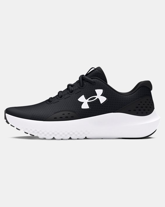 Boys' Grade School UA Surge 4 Running Shoes, Black, pdpMainDesktop image number 5